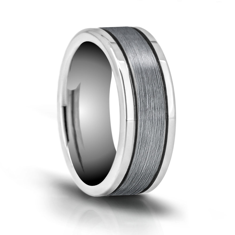 Polished Tungsten Carbide Wedding Band - WRTG0028