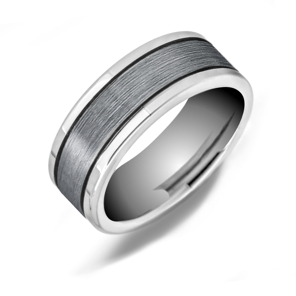 Polished Tungsten Carbide Wedding Band - WRTG0028