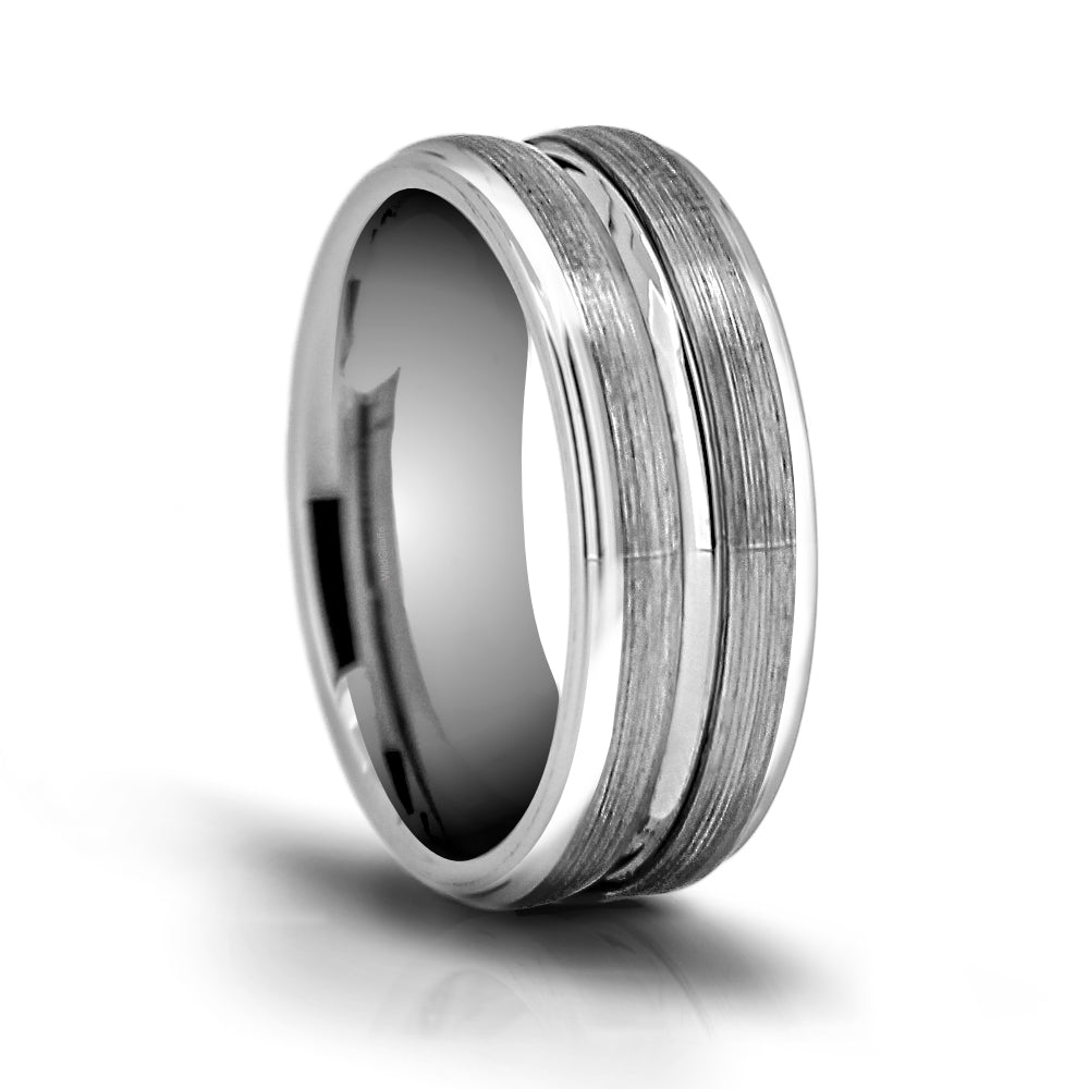 Premium Brushed Tungsten Carbide Wedding Band - WRTG0034