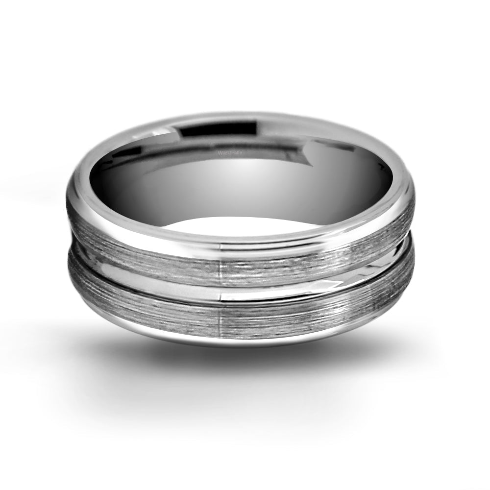Premium Brushed Tungsten Carbide Wedding Band - WRTG0034