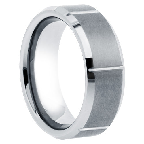 Premium Brushed Tungsten Carbide Wedding Band - WRTG0043
