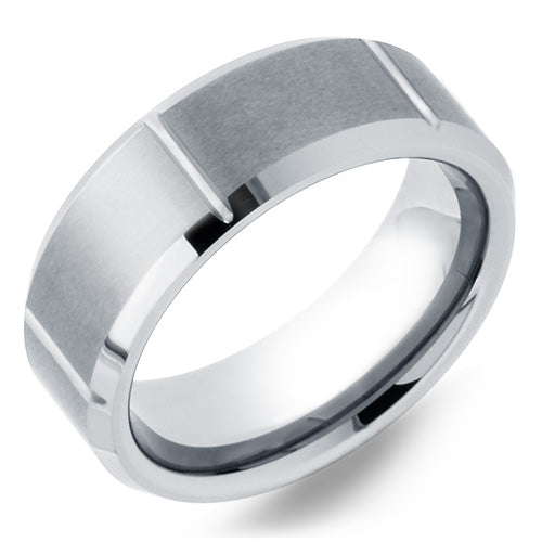 Premium Brushed Tungsten Carbide Wedding Band - WRTG0043