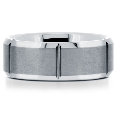 Premium Brushed Tungsten Carbide Wedding Band - WRTG0043