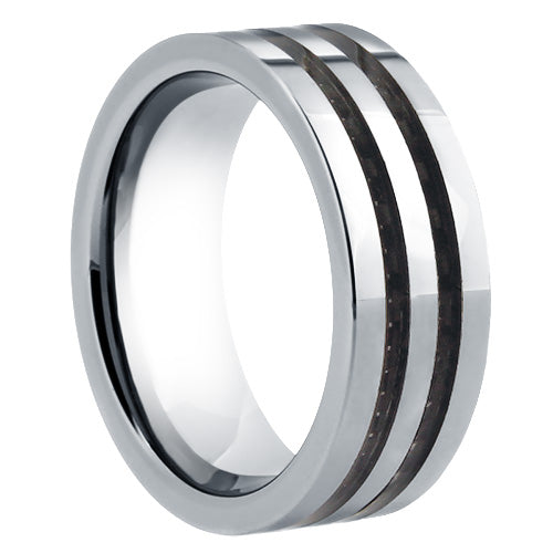 Polished Tungsten Carbide Wedding Band - WRTG0073