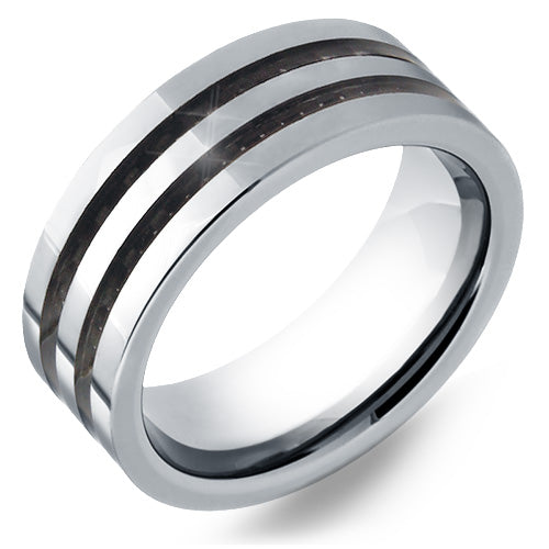 Polished Tungsten Carbide Wedding Band - WRTG0073
