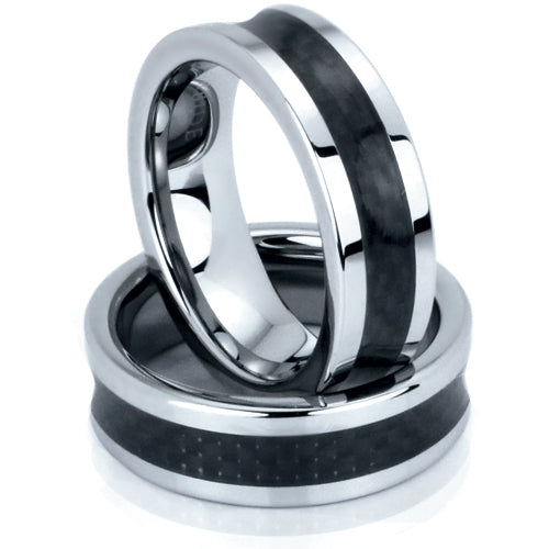 Polished Tungsten Carbide Wedding Band - WRTG0155