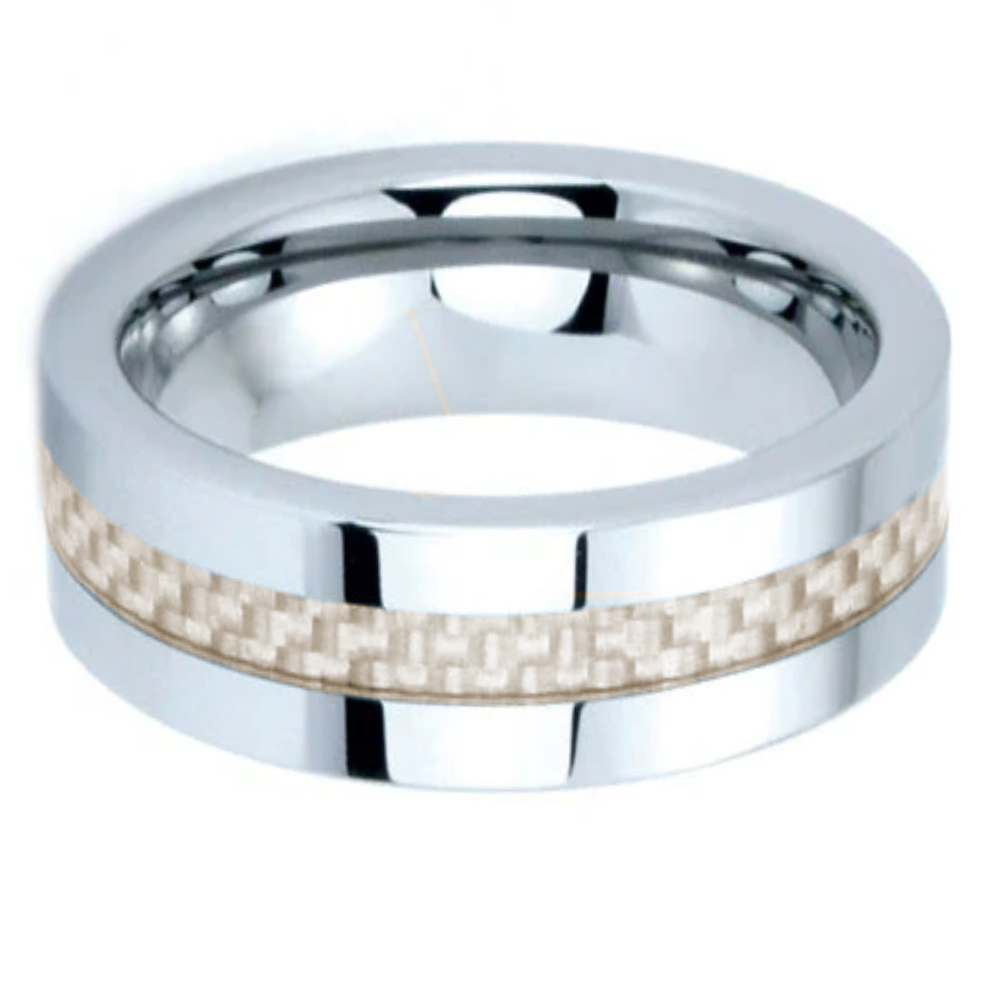 Polished Tungsten Carbide Wedding Band - WRTG0174