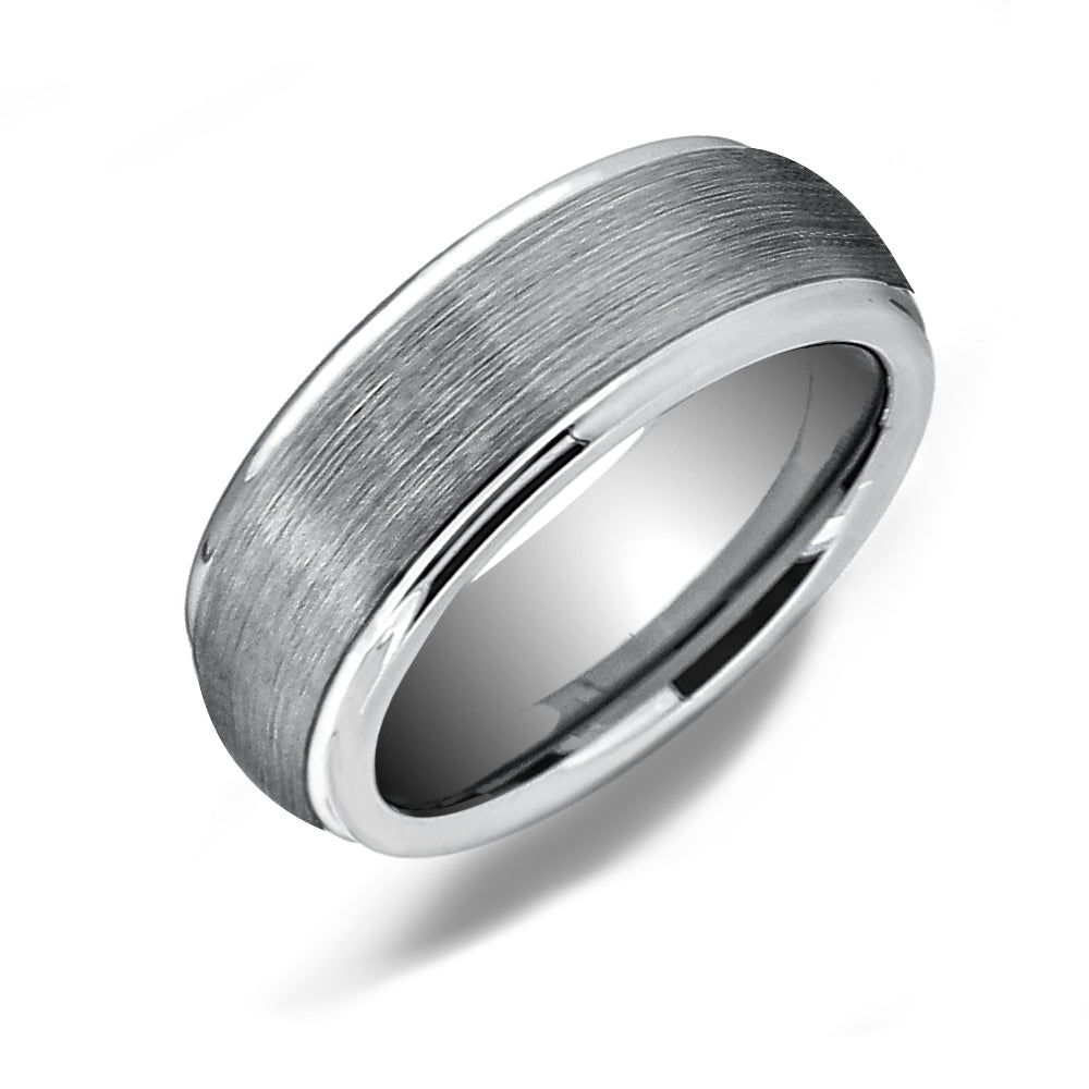 Classic Brushed Tungsten Carbide Wedding Band - WRTG0176