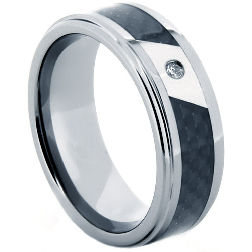 Polished Tungsten Carbide Wedding Band - WRTG1136