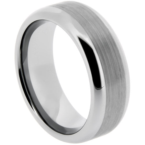 Classic Brushed Tungsten Carbide Wedding Band - WRTG9509A