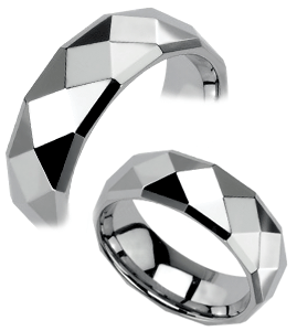 Polished Tungsten Carbide Wedding Band - WRTG9517