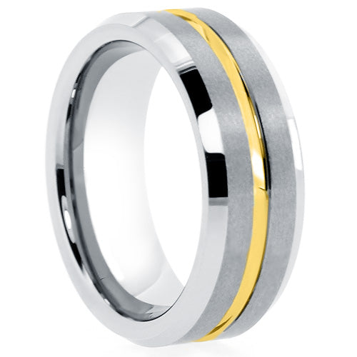 Premium Brushed Tungsten Carbide Wedding Band - WRTG9520A