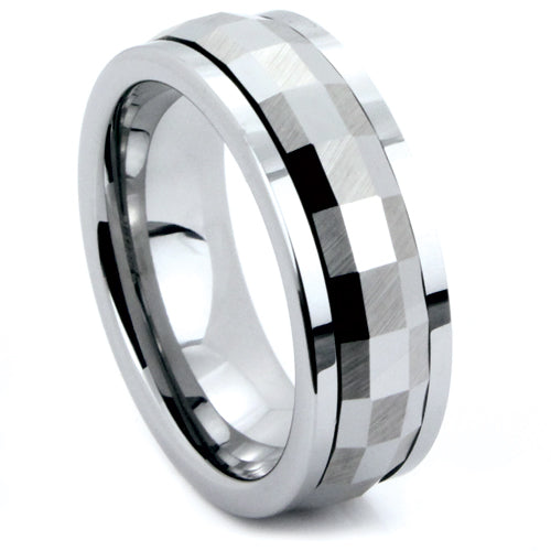 Polished Tungsten Carbide Wedding Band - WRTG9523