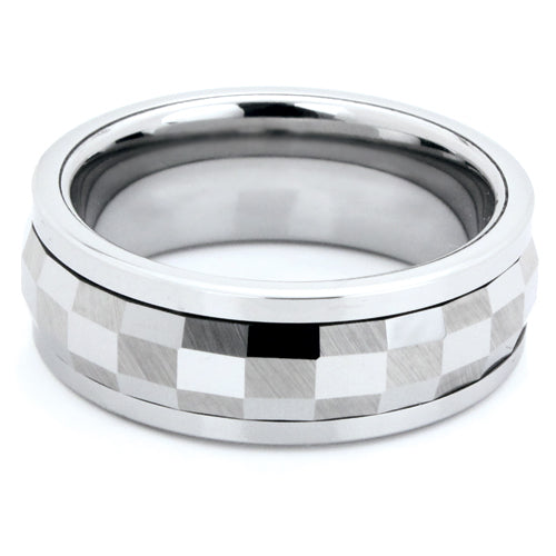 Polished Tungsten Carbide Wedding Band - WRTG9523
