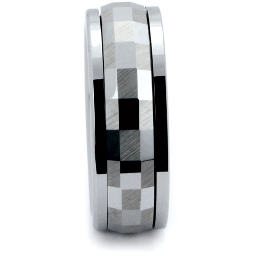 Polished Tungsten Carbide Wedding Band - WRTG9523