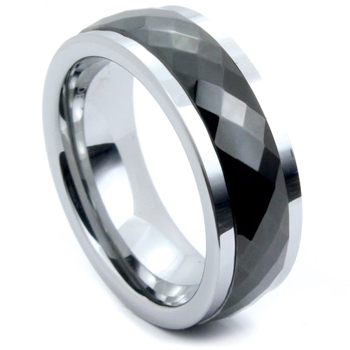 Polished Tungsten Carbide Wedding Band - WRTG9524