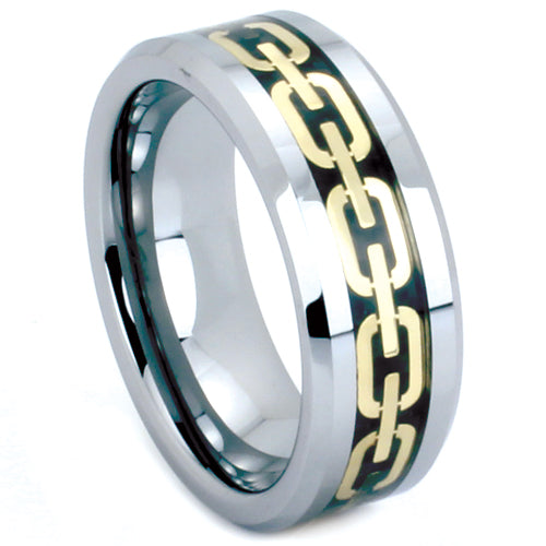 Polished Tungsten Carbide Wedding Band - WRTG9528