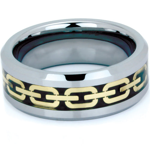Polished Tungsten Carbide Wedding Band - WRTG9528