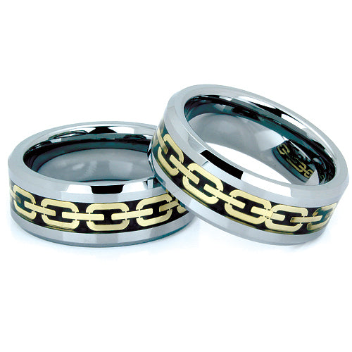 Polished Tungsten Carbide Wedding Band - WRTG9528