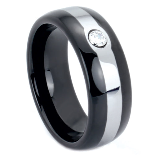 Polished Tungsten Carbide Wedding Band - WRTG9533