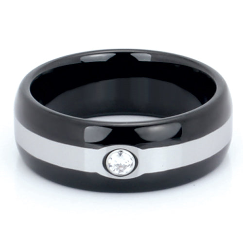 Polished Tungsten Carbide Wedding Band - WRTG9533