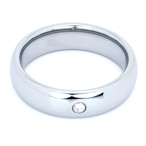 Polished Tungsten Carbide Wedding Band - WRTG9535