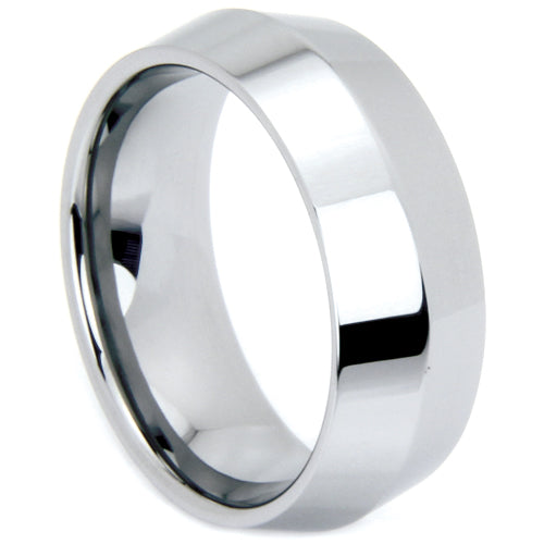 Polished Tungsten Carbide Wedding Band - WRTG9540