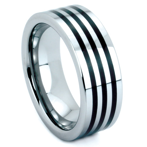 Premium Brushed Tungsten Carbide Wedding Band - WRTG9542