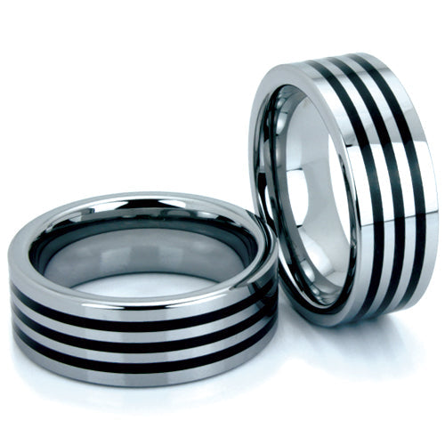 Premium Brushed Tungsten Carbide Wedding Band - WRTG9542