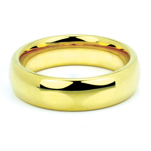 Polished Tungsten Carbide Wedding Band - Model WRTG9544