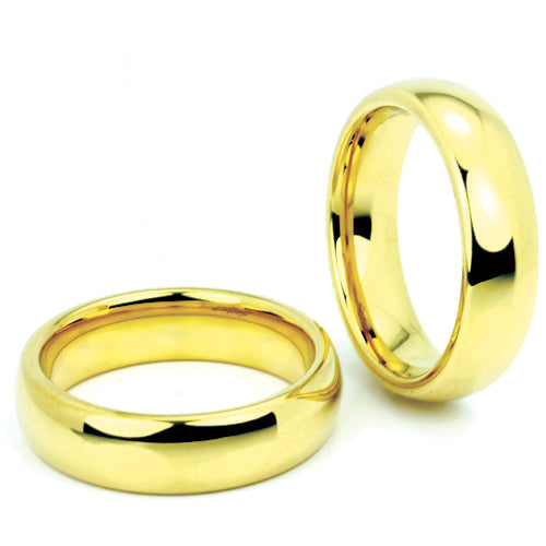 Polished Tungsten Carbide Wedding Band - Model WRTG9544