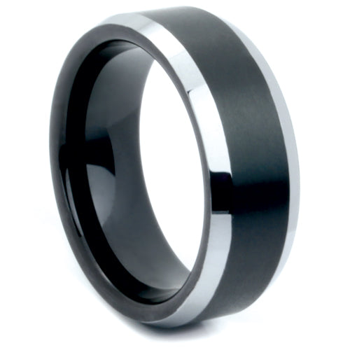 Polished Tungsten Carbide Wedding Band - WRTG9545