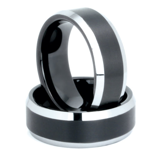 Polished Tungsten Carbide Wedding Band - WRTG9545