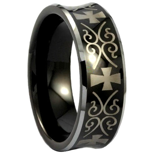 Polished Tungsten Carbide Wedding Band - WRTG9604