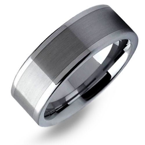 Polished Tungsten Carbide Wedding Band - WRTG9606