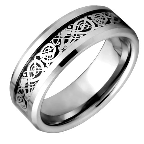 Polished Tungsten Carbide Wedding Band - WRTG9607