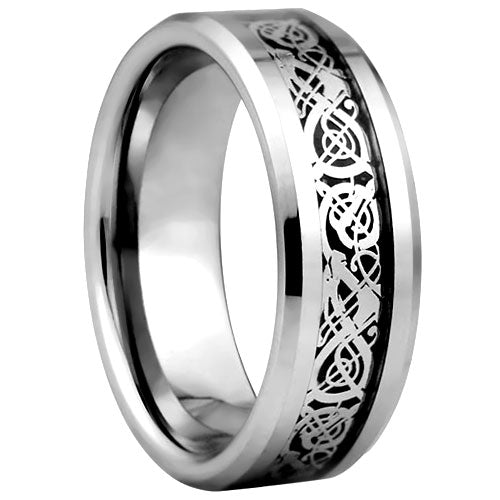 Polished Tungsten Carbide Wedding Band - WRTG9607