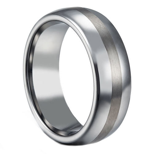 Polished Tungsten Carbide Wedding Band - WRTG9610