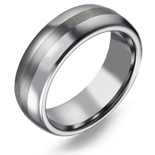 Polished Tungsten Carbide Wedding Band - WRTG9610