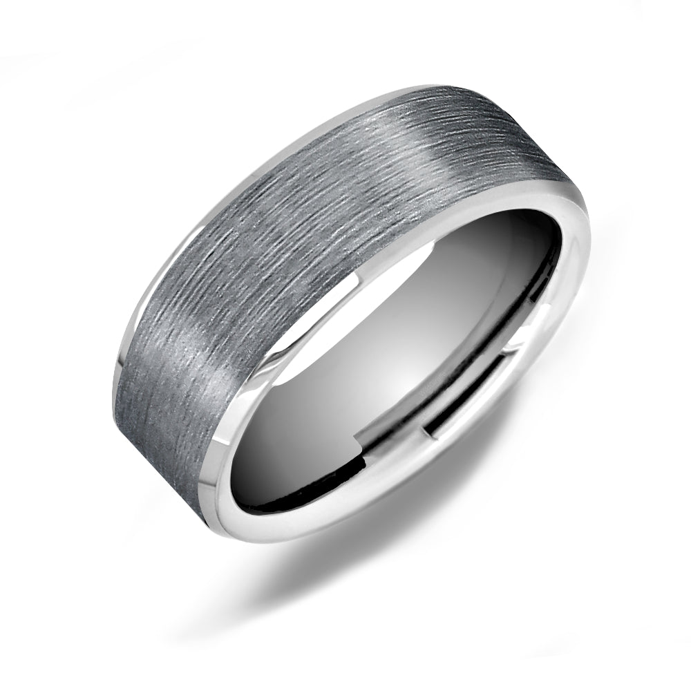 Polished Tungsten Carbide Wedding Band - WRTG9612