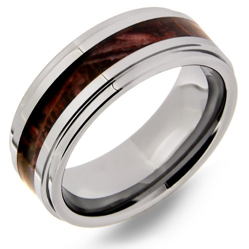 Polished Tungsten Carbide Wedding Band - WRTG9614D