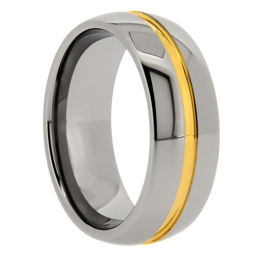 Polished Tungsten Carbide Wedding Band - WRTG9703