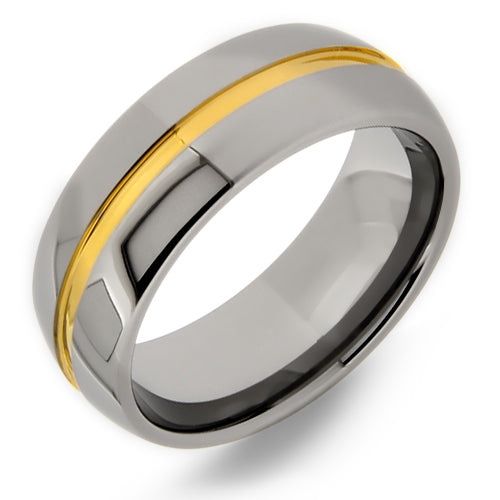 Polished Tungsten Carbide Wedding Band - WRTG9703