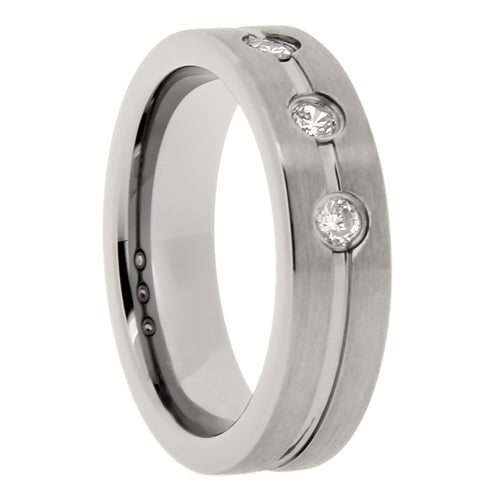 Polished Tungsten Carbide Wedding Band - WRTG9704