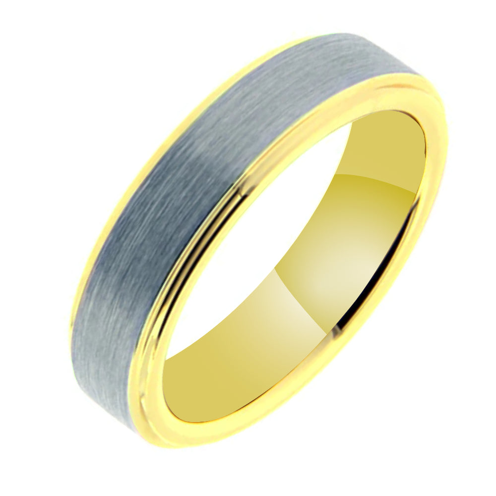 Polished Tungsten Carbide Wedding Band - Model WRTG9711