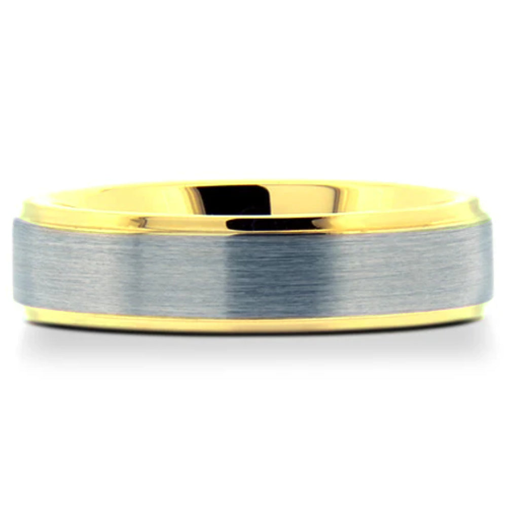 Polished Tungsten Carbide Wedding Band - Model WRTG9711