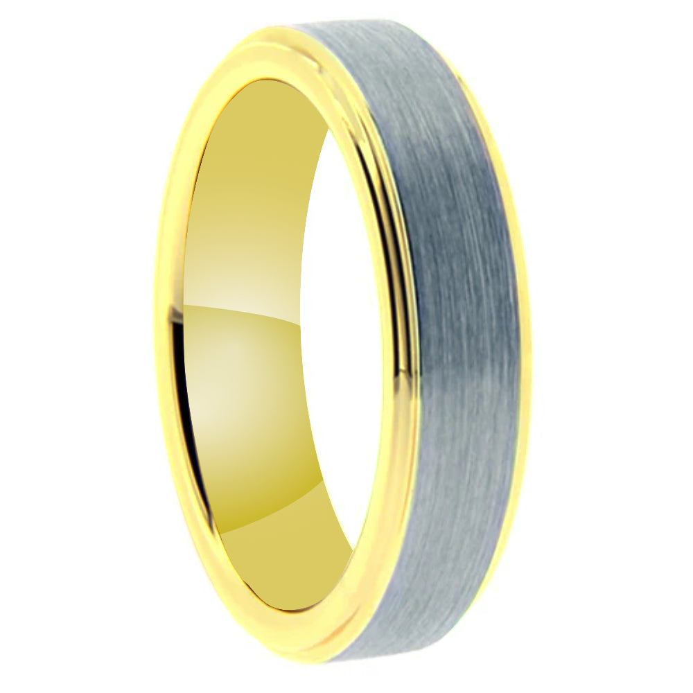 Polished Tungsten Carbide Wedding Band - Model WRTG9711