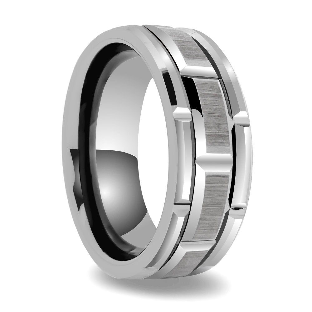 Polished Tungsten Carbide Wedding Band - WRTG9716