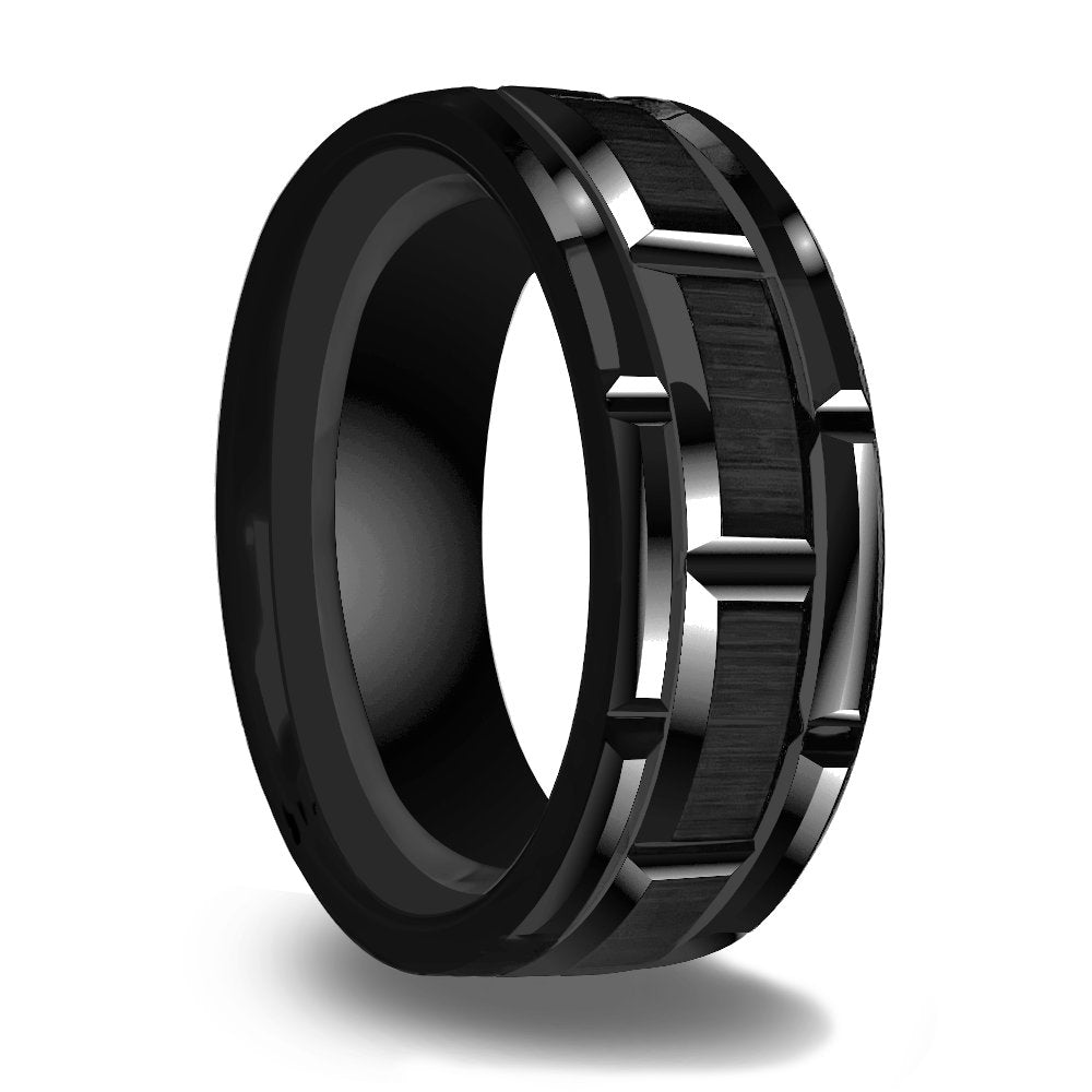 Premium Brushed Tungsten Carbide Wedding Band - WRTG9718