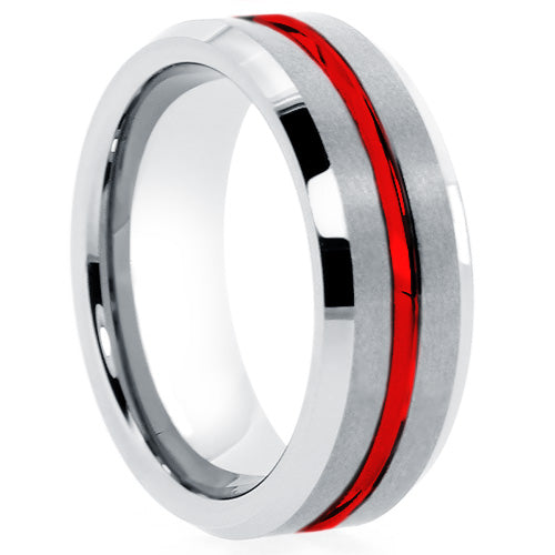 Polished Tungsten Carbide Wedding Band - Model WRTG9720